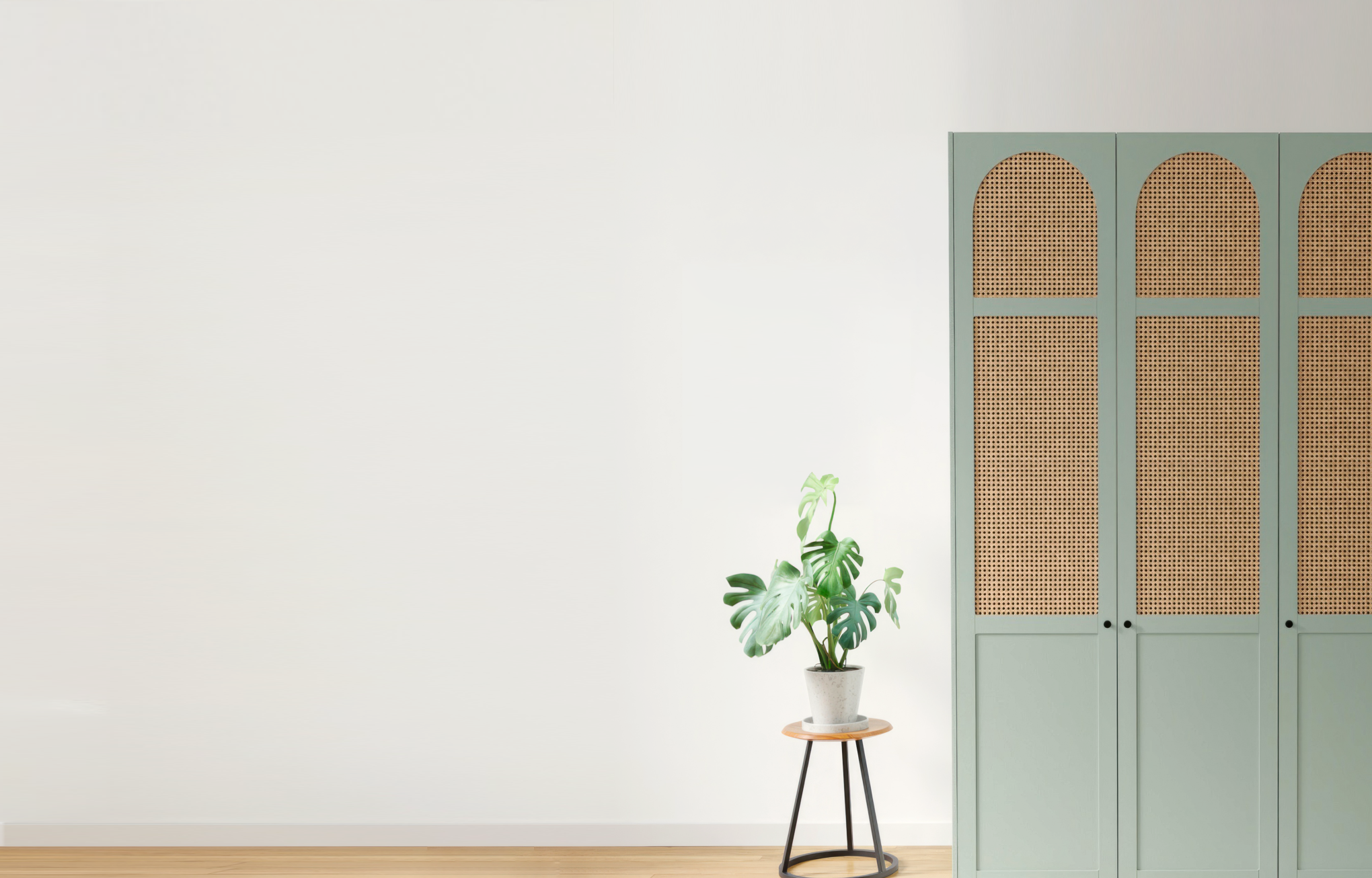 Gebogenes Rattan-Design