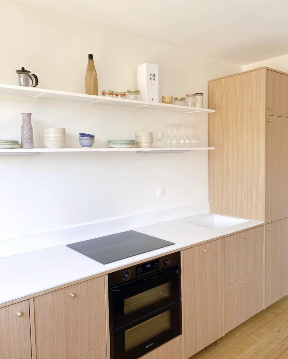Natural oak kitchen