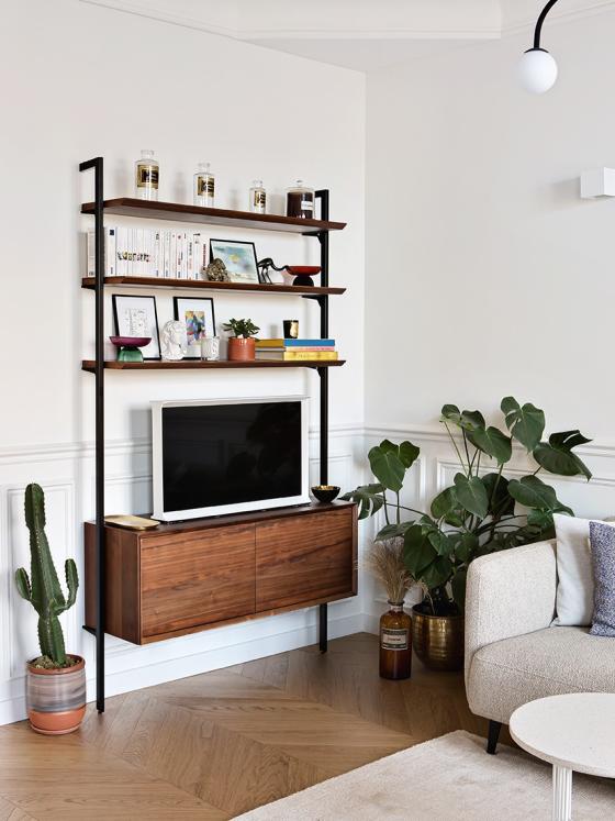 Retro walnut living room