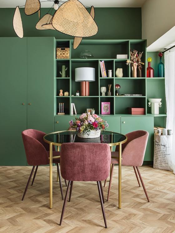 Bookcase in Green 03 - Vert de gris