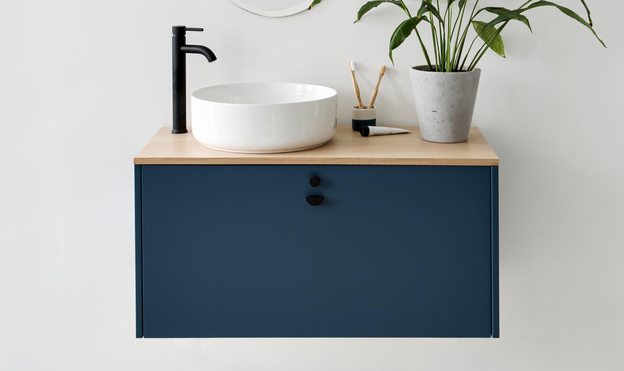Vanity unit in Blue 03 - Bleu gris