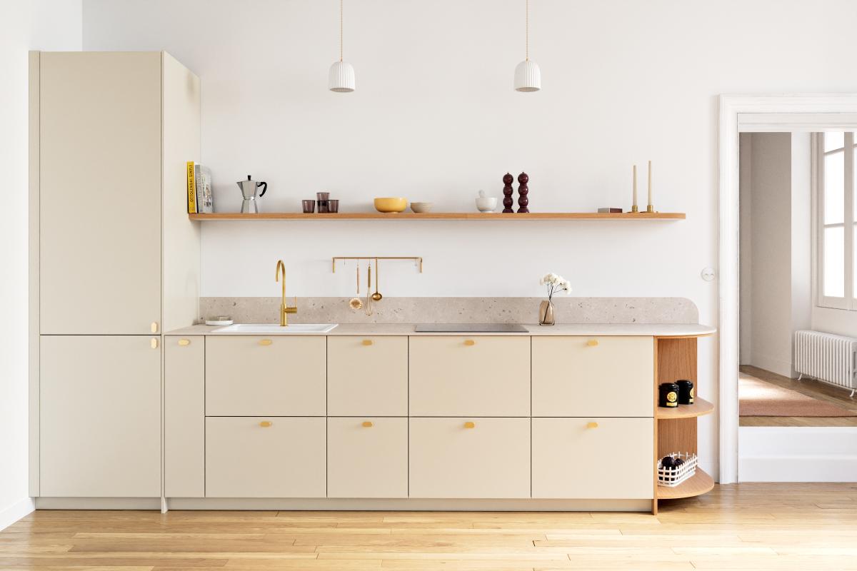 Terrazzo naturel Curved