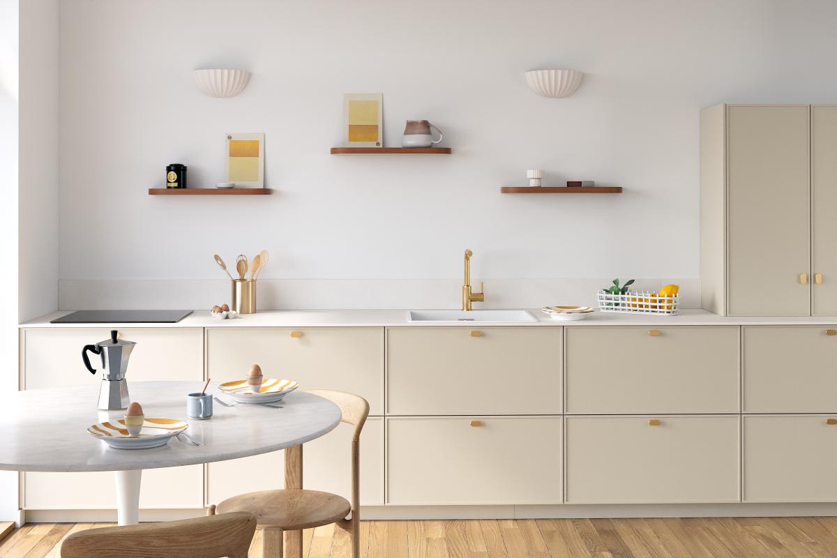 Double Curved floating shelf