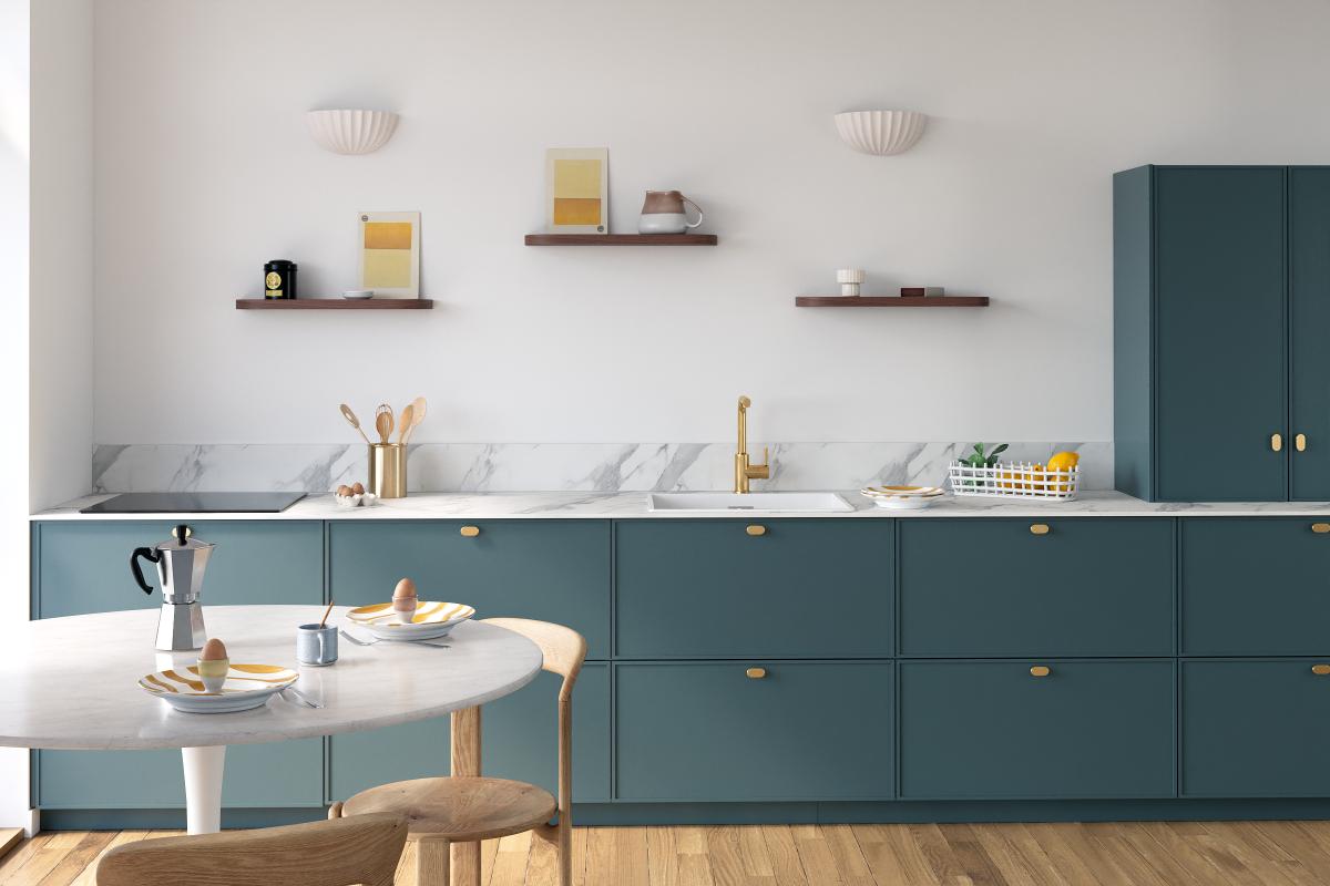 Double Curved floating shelf