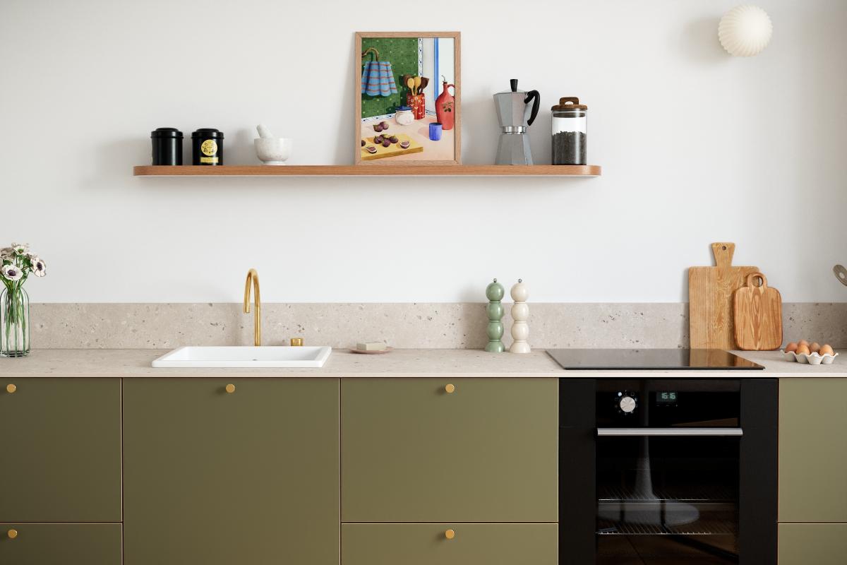 Muster Arbeitsplatten | Terrazzo Natur