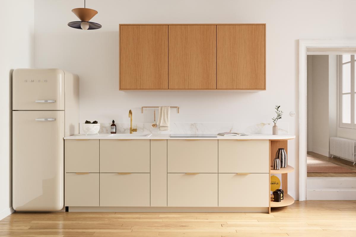 Worktop Curved Gold Marble