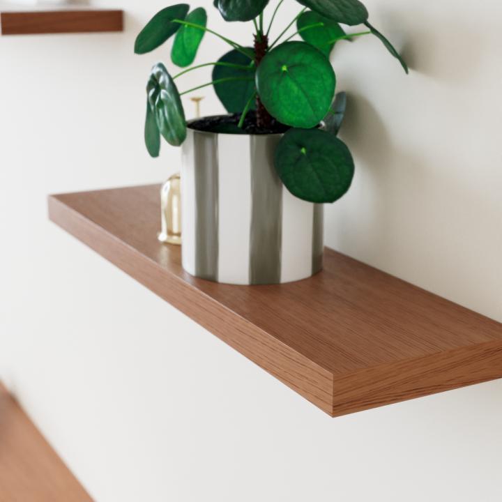 Square floating shelf