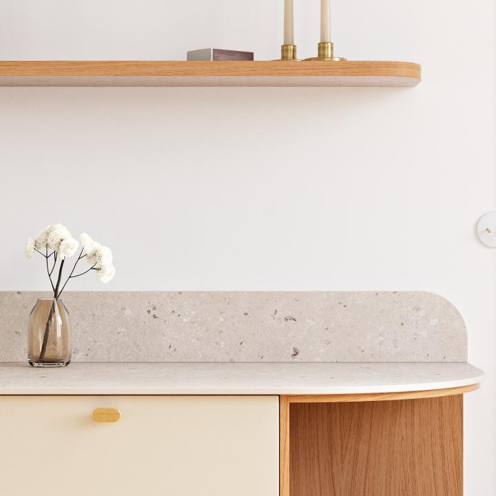 Terrazzo naturel Curved
