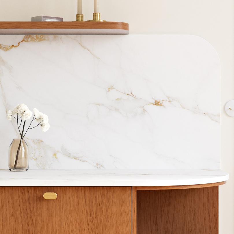 Marbre d'Automne Curved