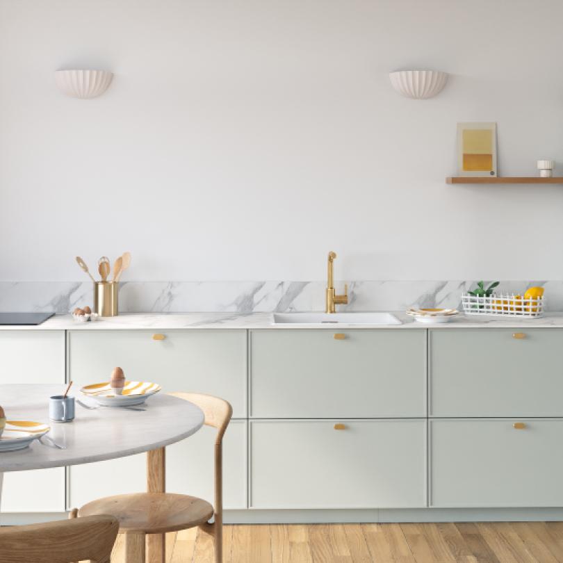 Square floating shelf
