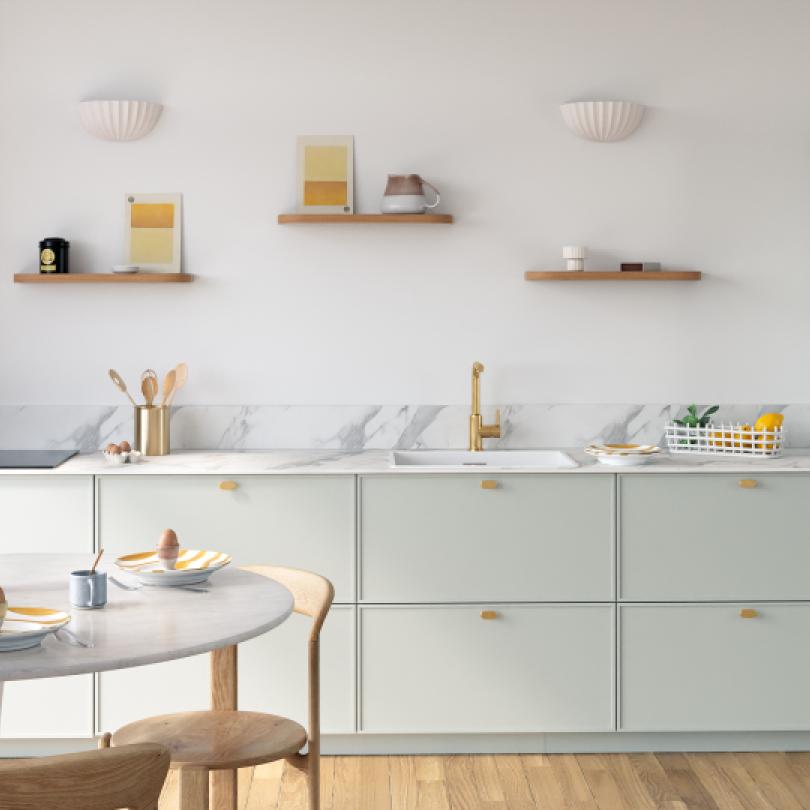 Double Curved floating shelf
