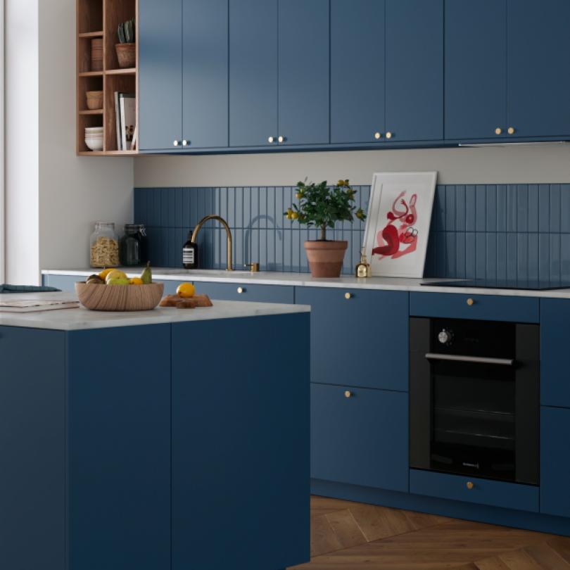 Ceramic tile  Blue 03 - Bleu gris