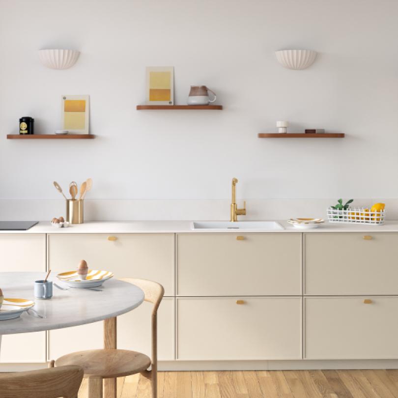 Double Curved floating shelf