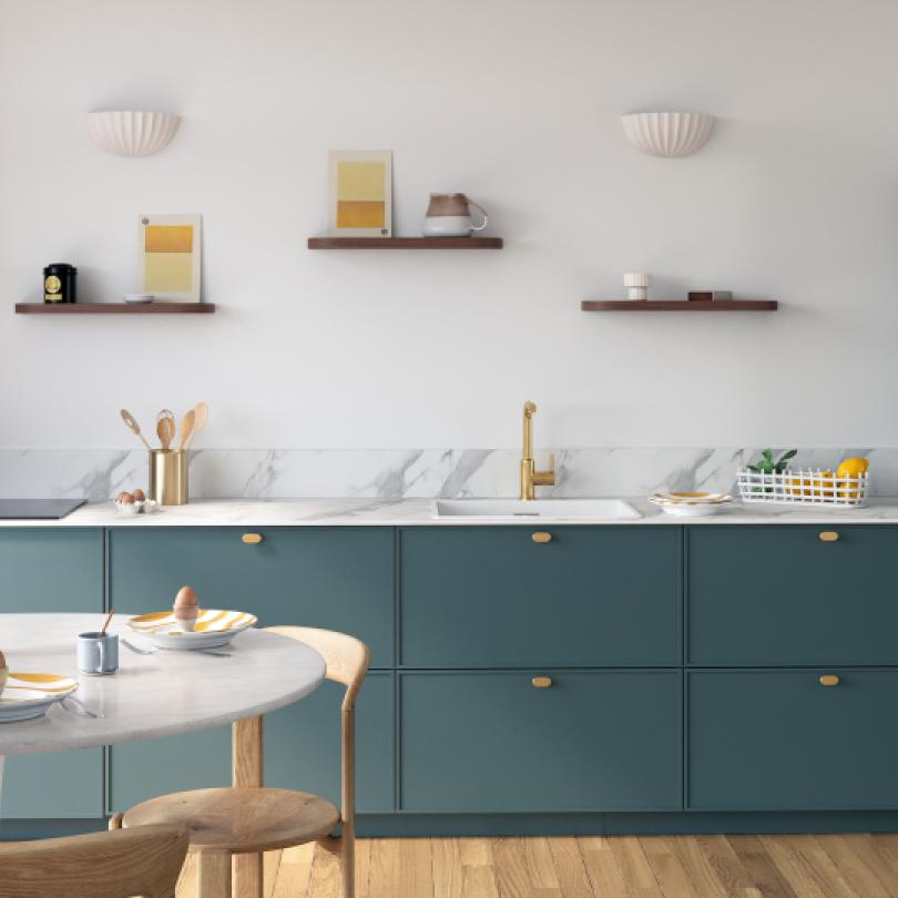 Double Curved floating shelf