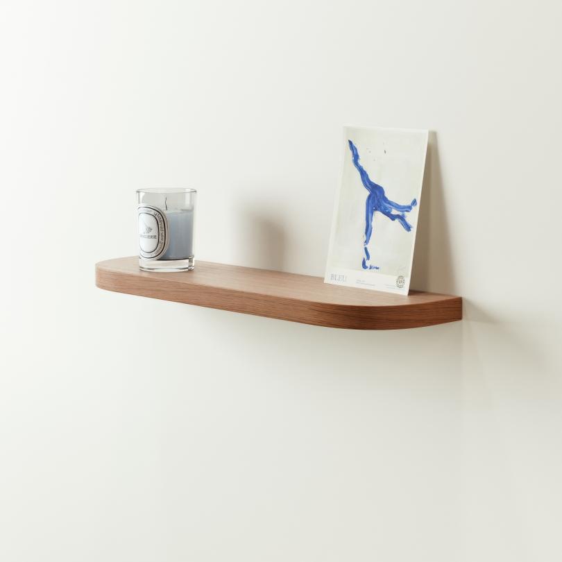 Double Curved floating shelf