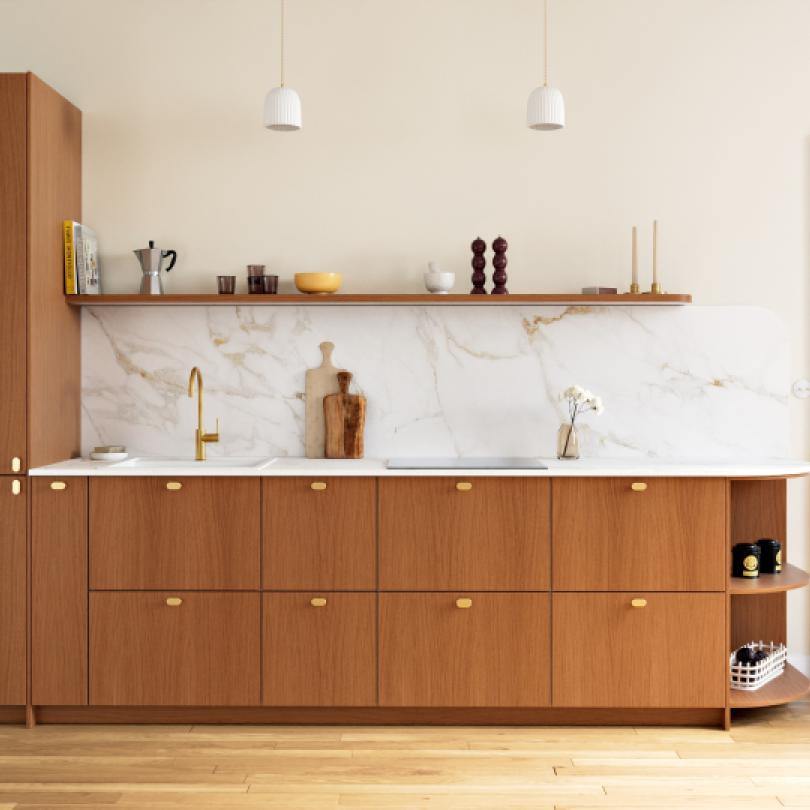 Marbre d'Automne Curved