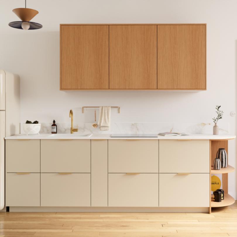 Worktop Curved Gold Marble