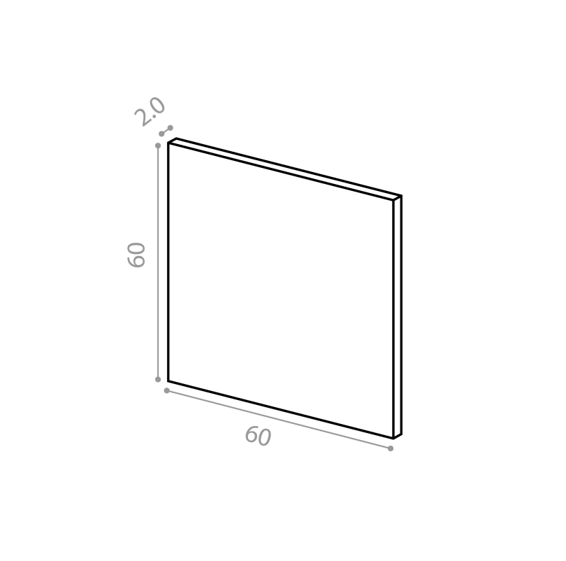Door 60x60cm