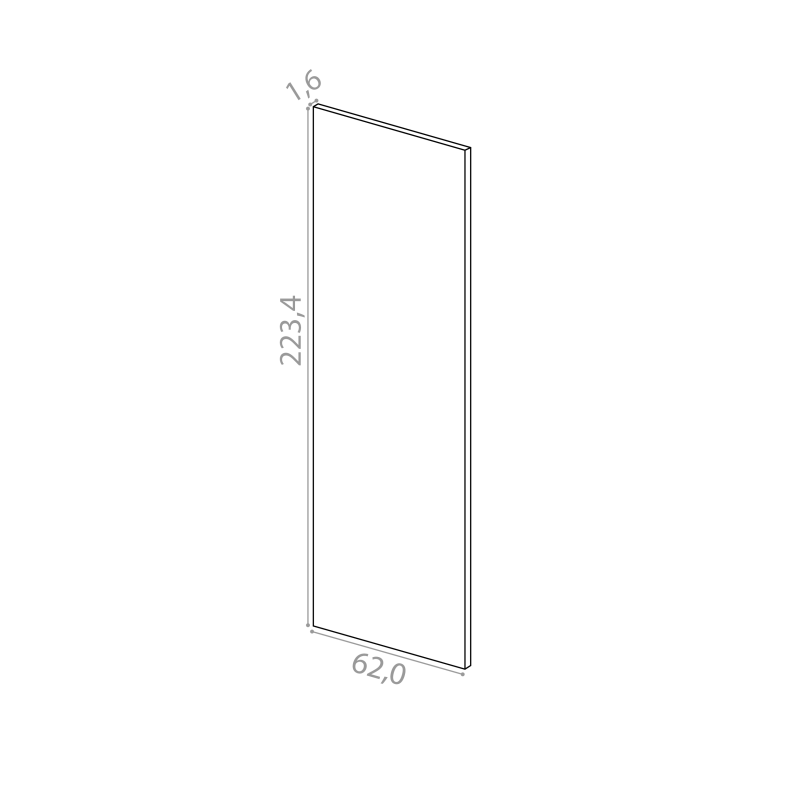 Cover panel 62x223cm