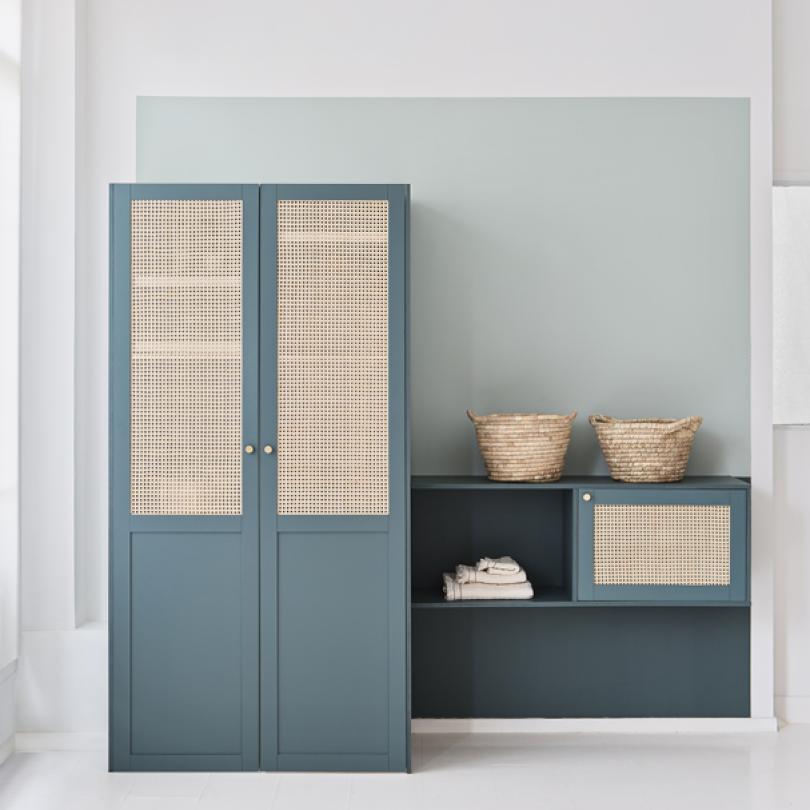 Peinture murale Bleu paon