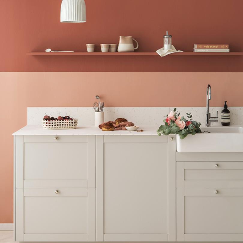 Peinture murale Blush