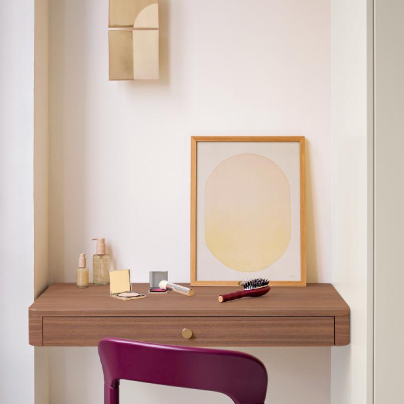 Plateau Vanity Noyer naturel
