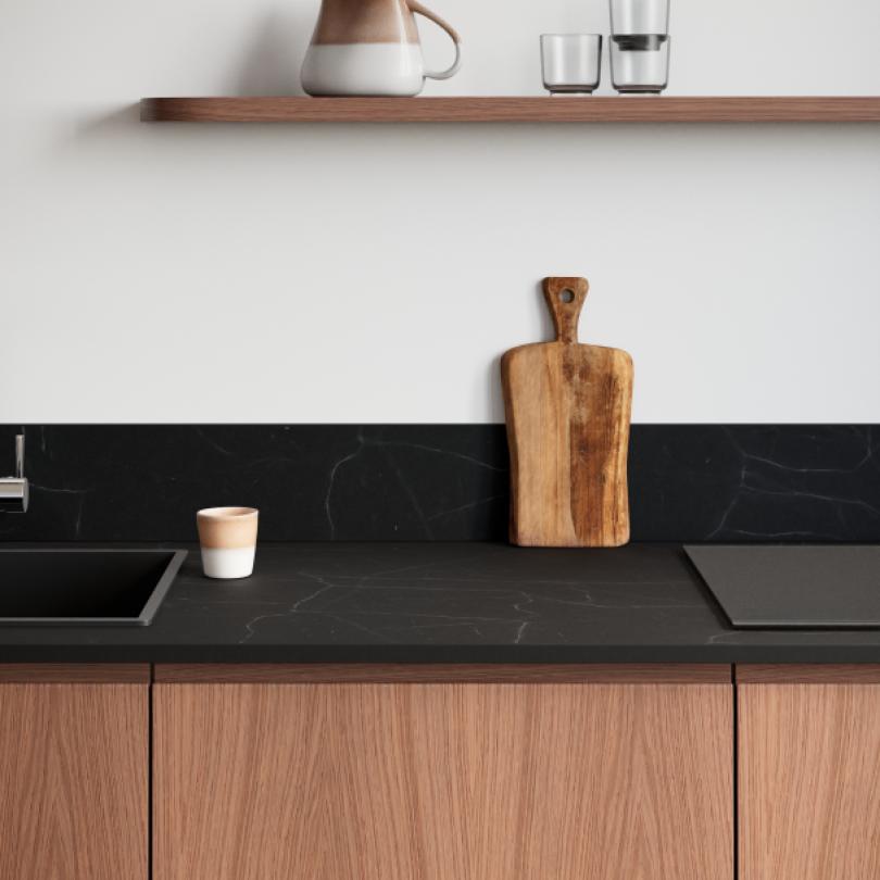 Plan de travail Marbre Noir